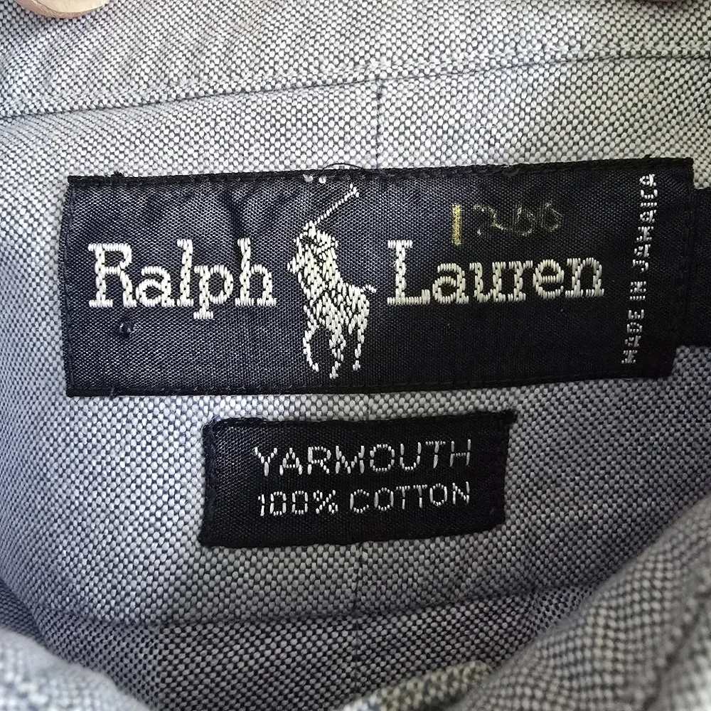 Ralph Lauren Men's Yarmouth Classic Blue 100% Cotton Button Down Shirt Size 16.5
